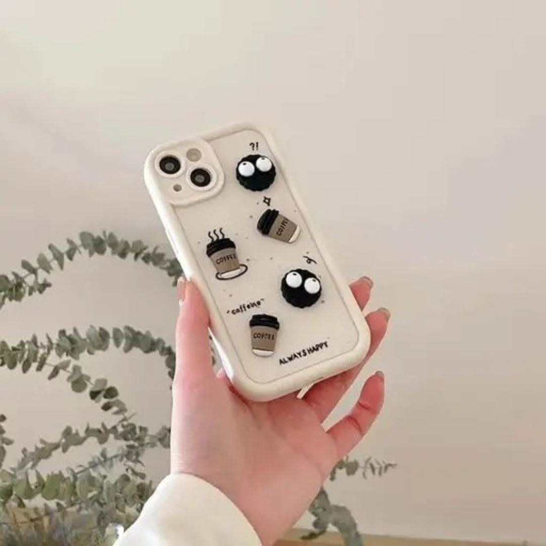 Coffee Cup 3D Back Cover for iPhone 15