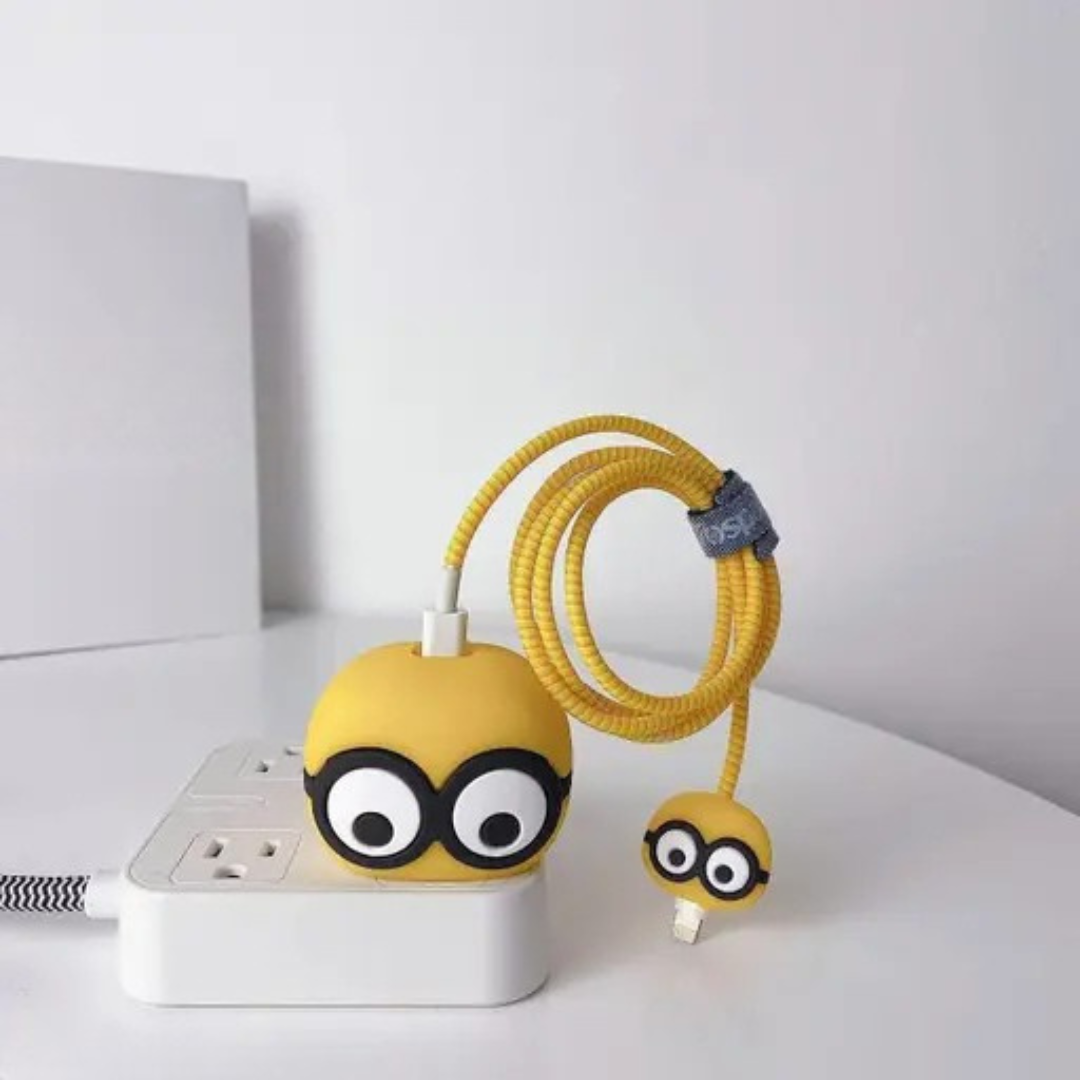 Minion 3D iPhone Charger Adapter & Cable Cover