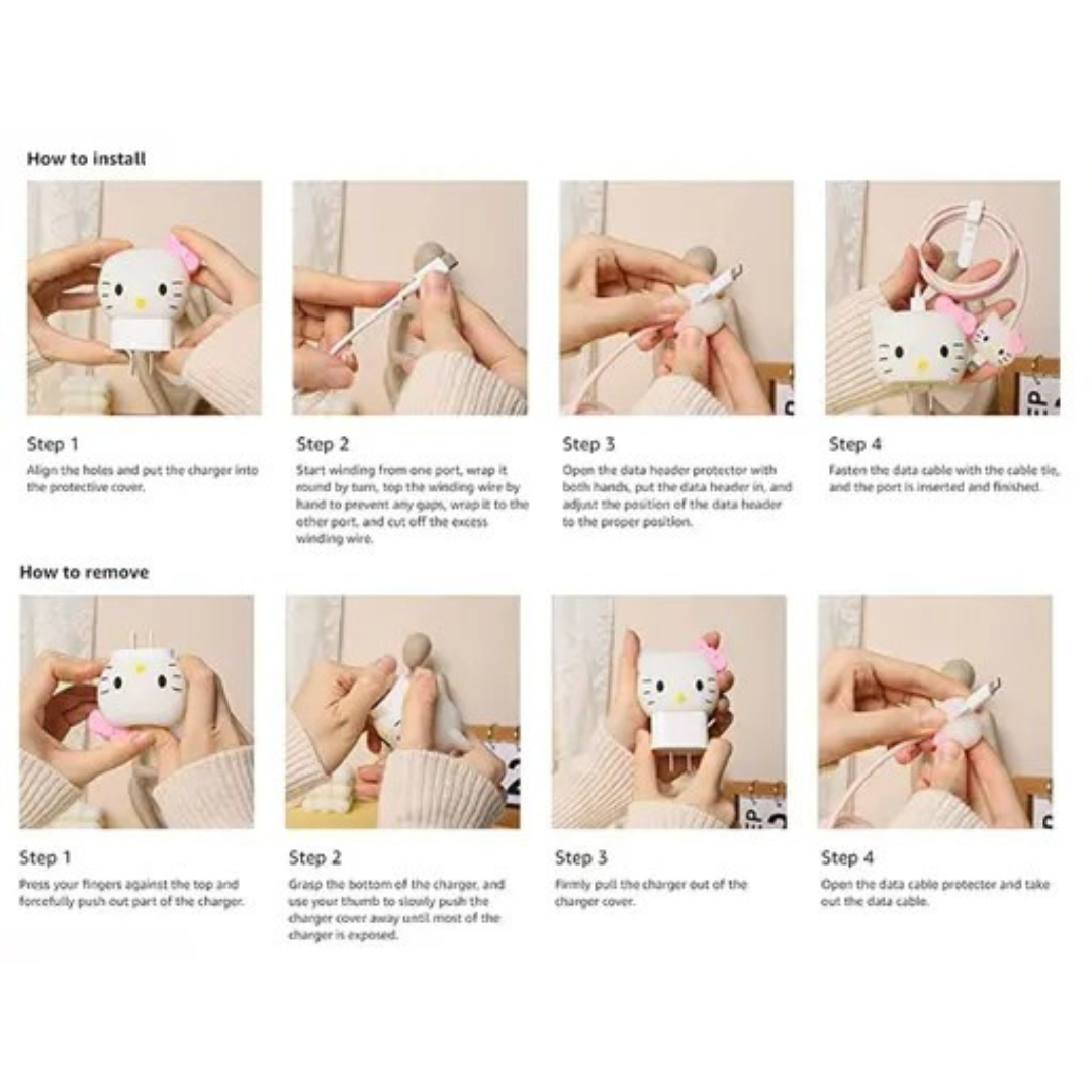 Panda 3D iPhone Charger Adapter & Cable Cover