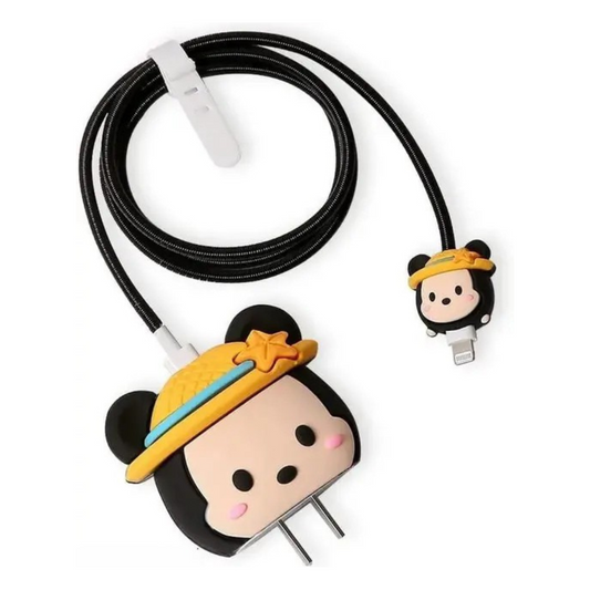 MickeyMouse 3D iPhone Charger Adapter & Cable Cover