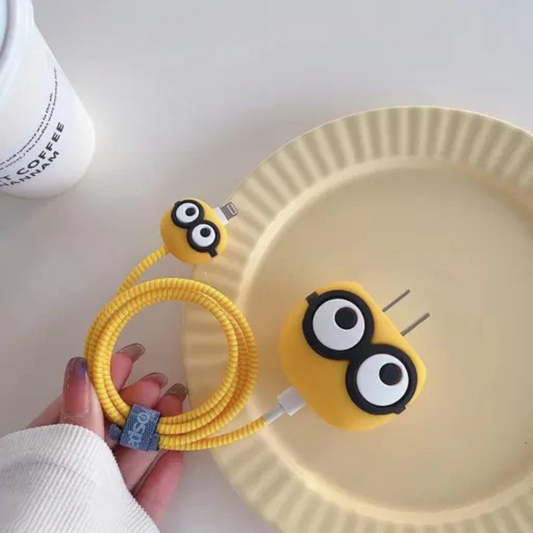 Minion 3D iPhone Charger Adapter & Cable Cover