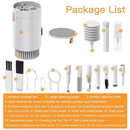 Leairot 20-in-1 Cleaner Kit for Mobile Phones, Cameras, Earphones/AirPods, and All Tech Gadgets
