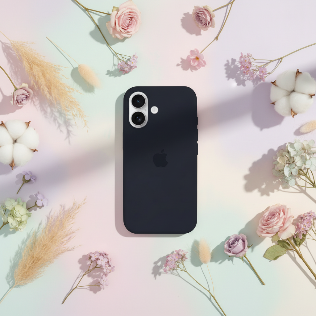 iPhone 16 Liquid Silicone Case - Navy Blue