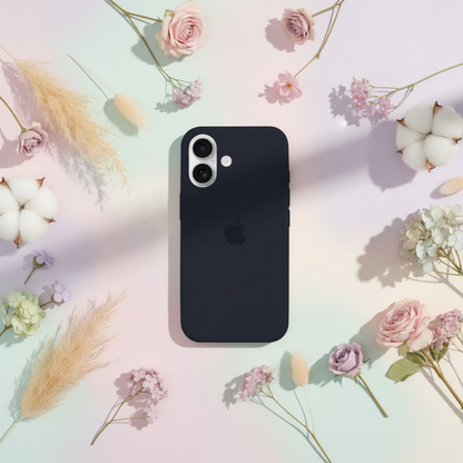 iPhone 16 Liquid Silicone Case - Navy Blue