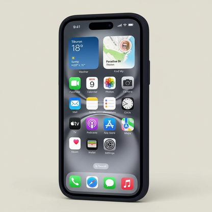 iPhone 16 Liquid Silicone Case - Navy Blue