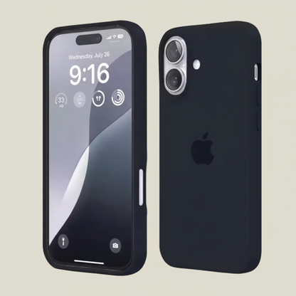 iPhone 16 Liquid Silicone Case - Navy Blue