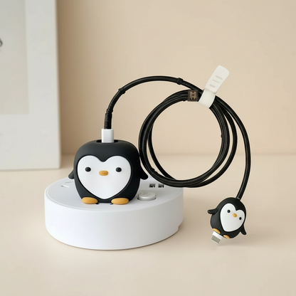 Penguin 3D iPhone Charger Adapter & Cable Cover
