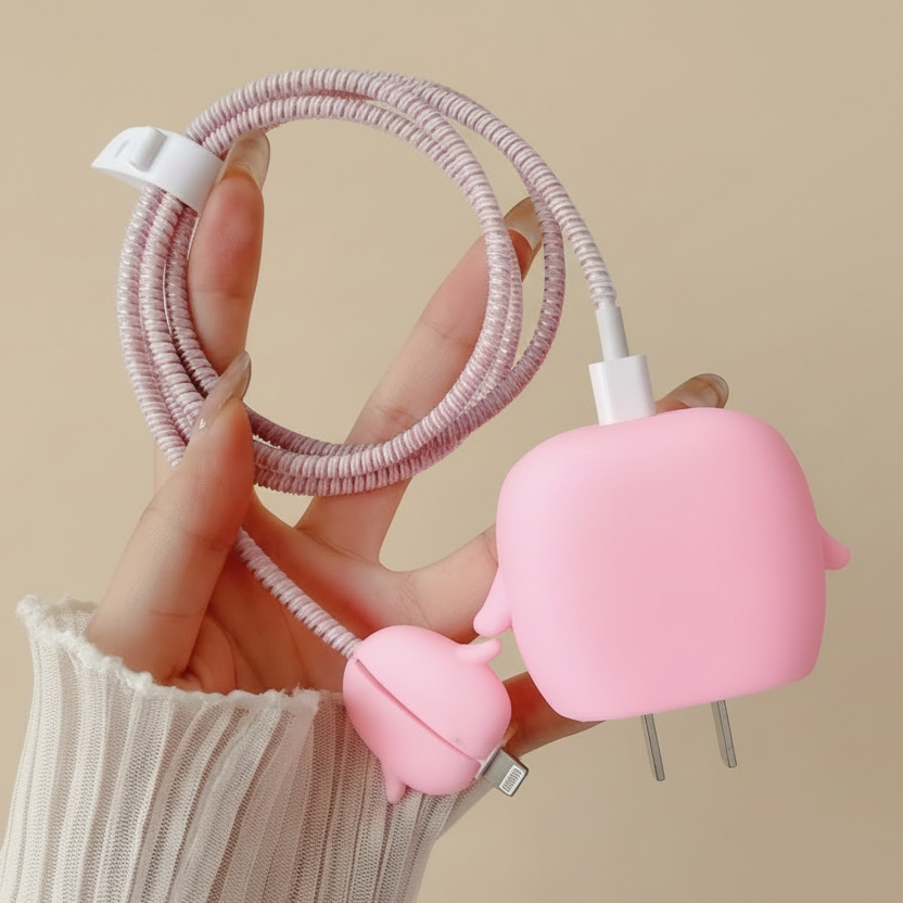 Penguin 3D iPhone Charger Adapter & Cable Cover