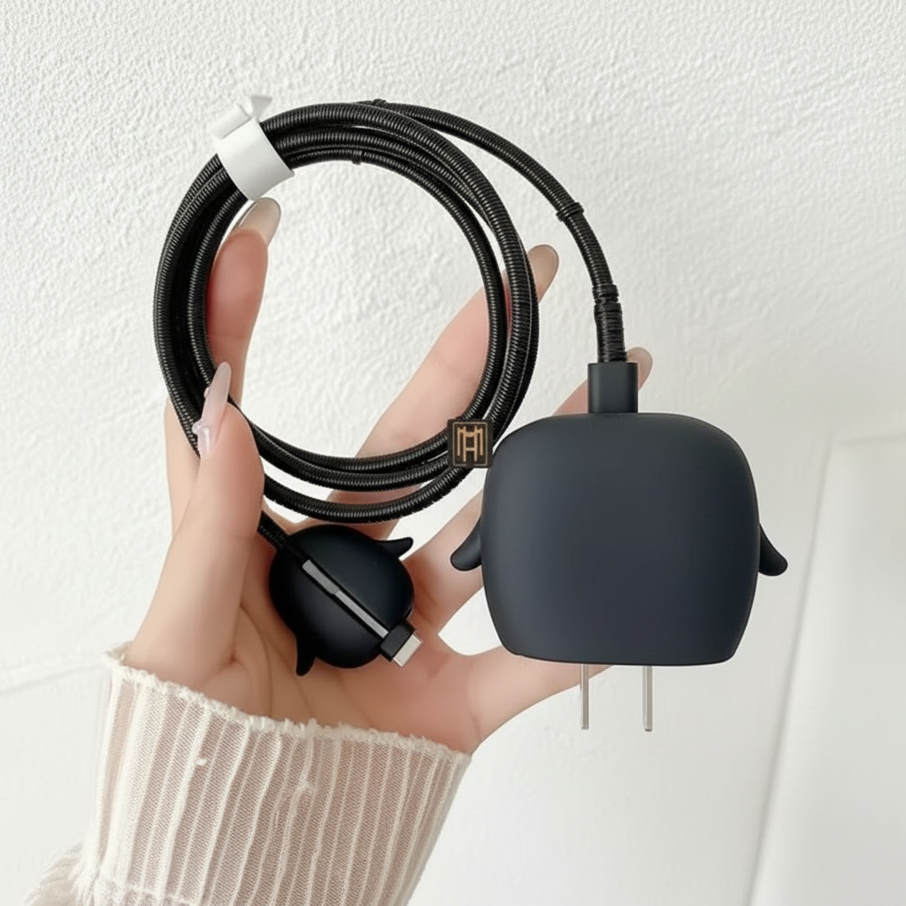 Penguin 3D iPhone Charger Adapter & Cable Cover