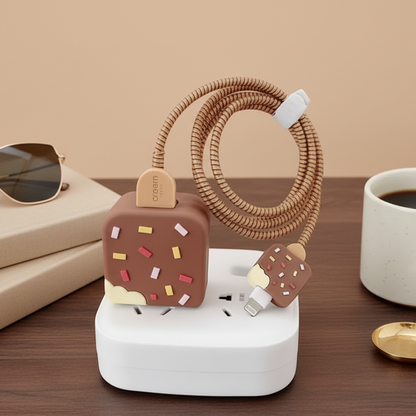 Ice-cream 3D iPhone Charger Adapter & Cable Cover