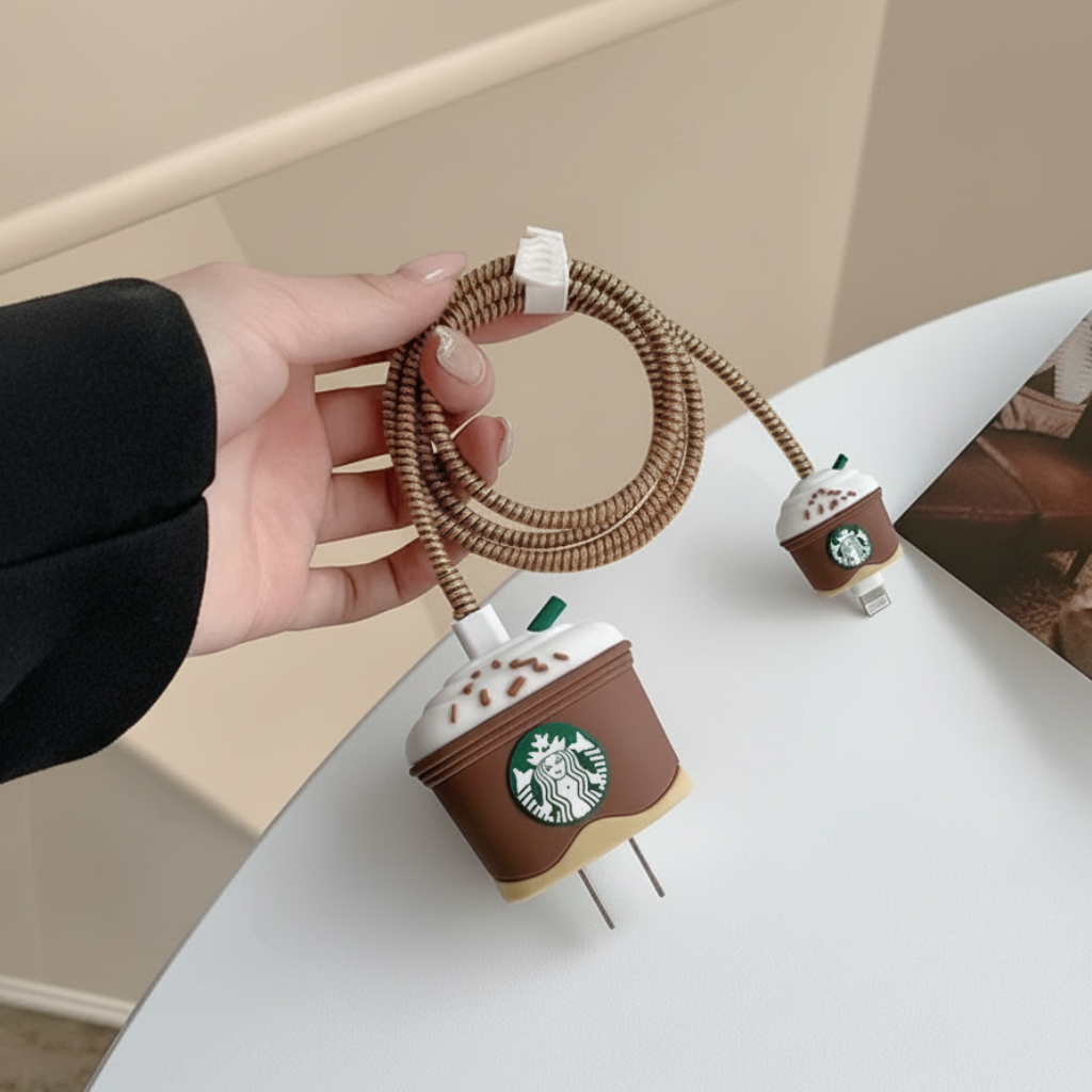 Starbucks 3D iPhone Charger Adapter & Cable Cover