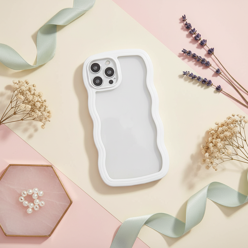 Curly Wave Premium Back Cover for iPhone 15