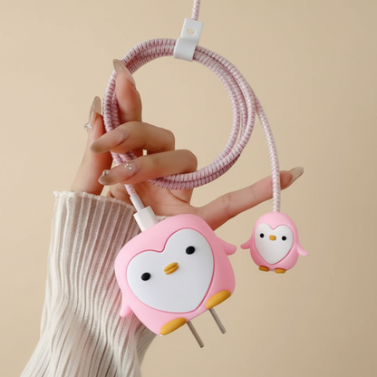 Penguin 3D iPhone Charger Adapter & Cable Cover