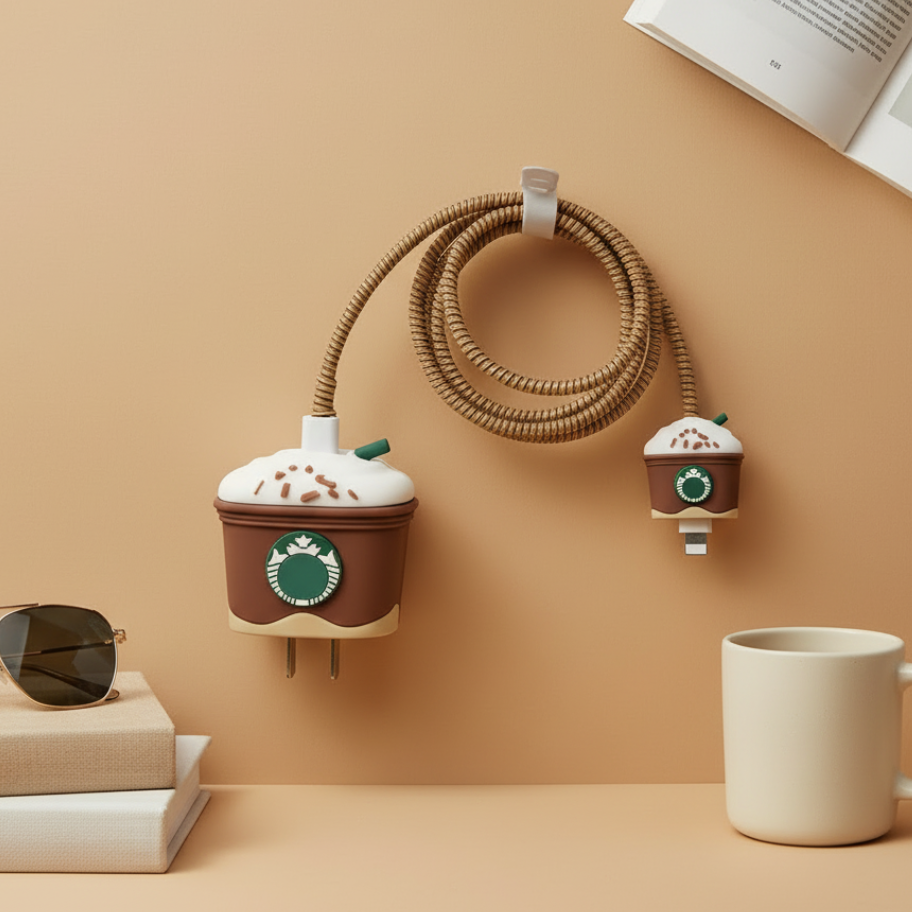 Starbucks 3D iPhone Charger Adapter & Cable Cover