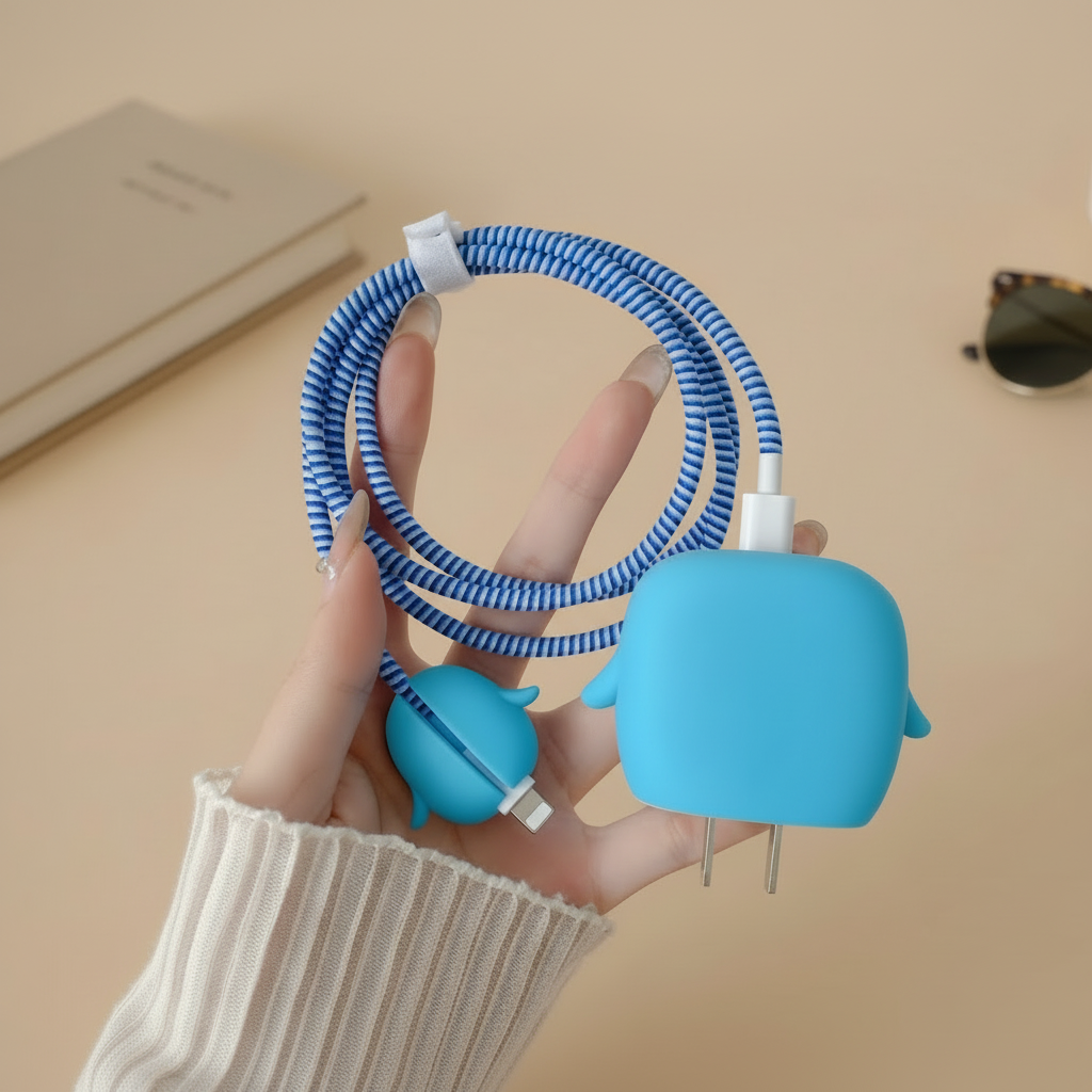 Penguin 3D iPhone Charger Adapter & Cable Cover